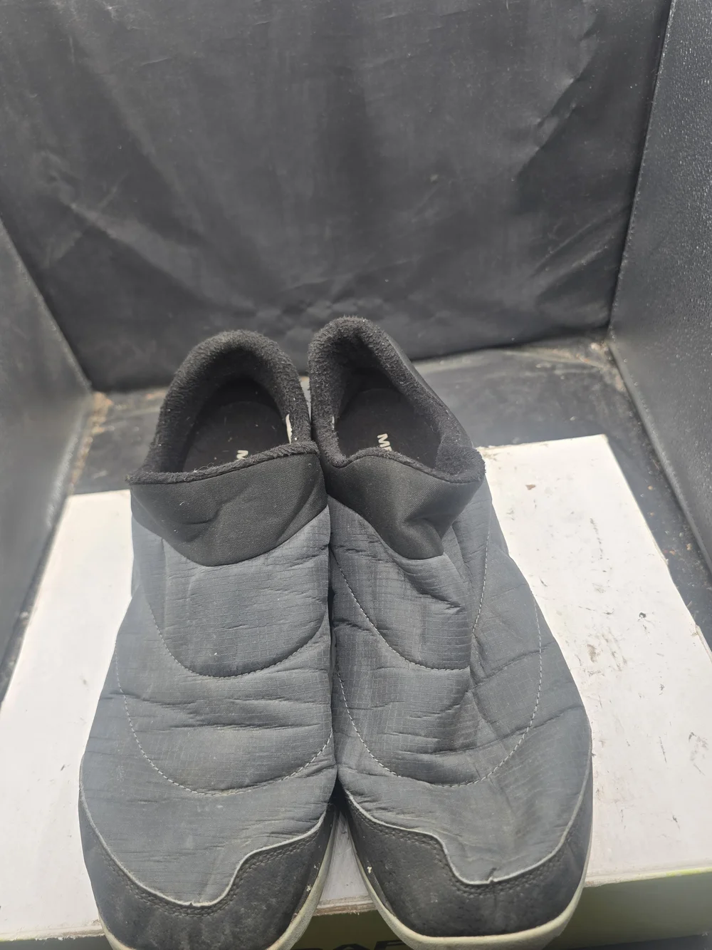 Men's Slip-On Quilted Comfort Shoes - Black